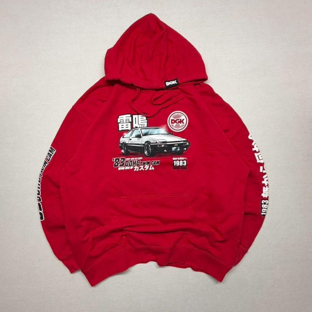 Dgk Men's Red Hoodie